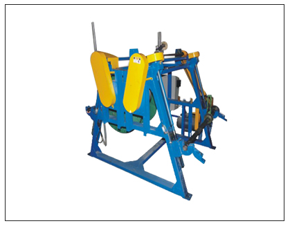 Beveled shaft retracting machine