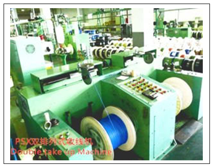 PSX double-arranged wire take-up machine